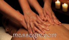 массаж в четыре руки